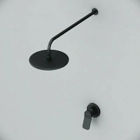 Душевой комплект Am.Pm X-Joy с внутренней частью, черный