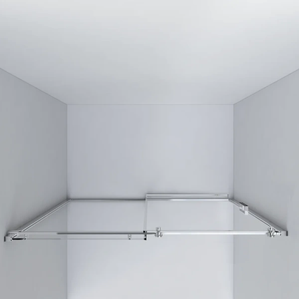 Душевая дверь в нишу Vincea Como 120 см профиль черный, стекло тонированное VPS-1C120CGB (детальная фотография), черные