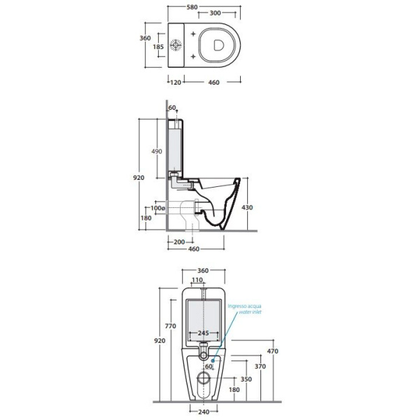 Схема (детальная фотография), с бачком