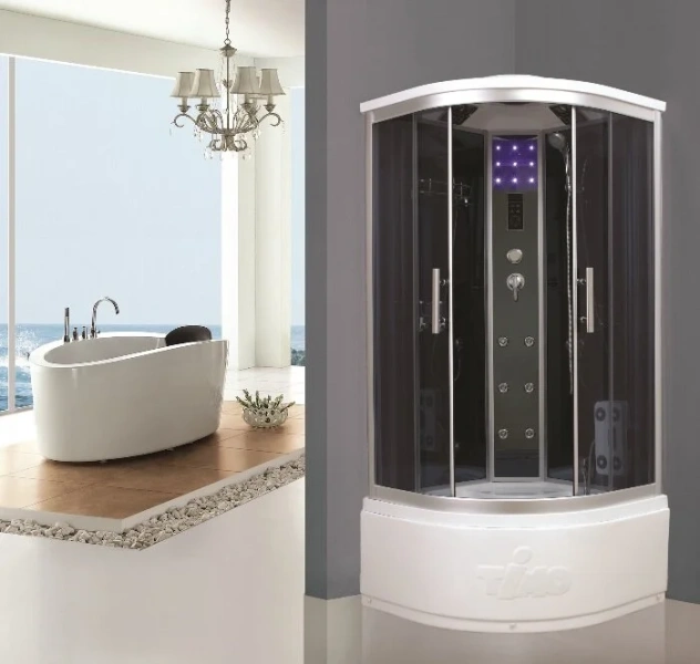 Душевая кабина Timo T-1190 (детальная фотография), угловые, с гидромассажем