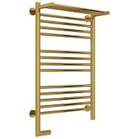 Полотенцесушитель электрический левый, с полкой цвет золото Сунержа Богема 2.0 800х500