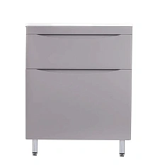 Тумба под раковину напольная Style Line Бергамо 70 см серая