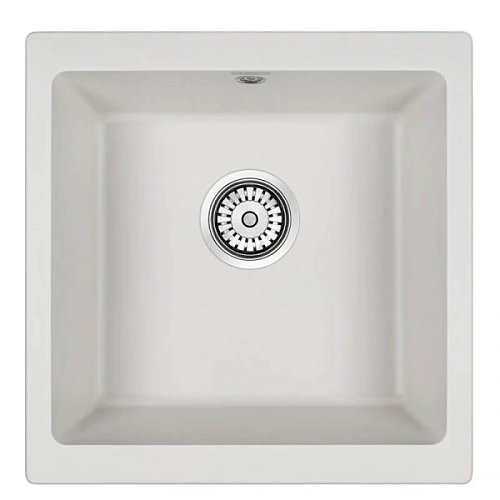 Мойка для кухни Paulmark Brilon 45 см белая - фото 1