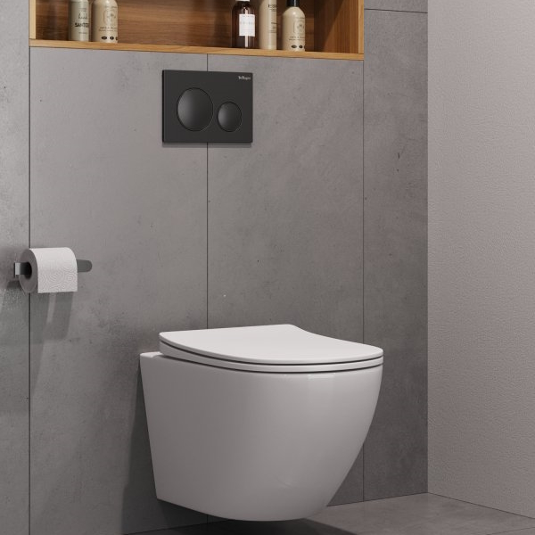 Унитаз подвесной BelBagno Marino без смесителя BB7026CH-TOR-BFS/SC (детальная фотография), фарфор, керамика