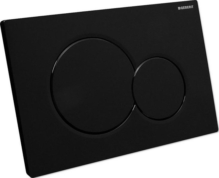 Клавиша смыва Geberit Sigma 01 черная 115.770.DW.5 (детальная фотография), в наличии