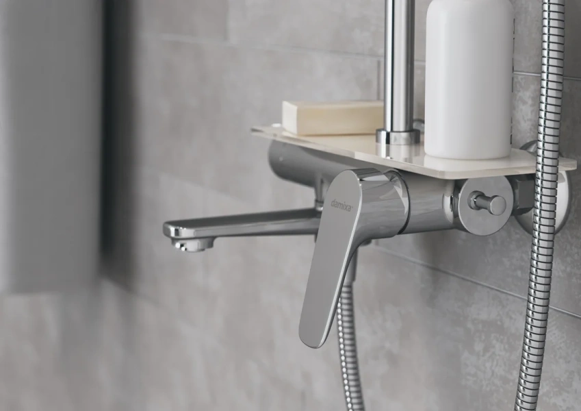 Душевая система Damixa Origin Bit 977720000 (детальная фотография), хром