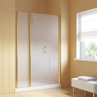 Душевая дверь профиль золотой стекло сатин Vegas-glass