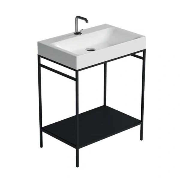 Раковина Kerasan Cento 70 см белая 353201*1 (детальная фотография), подвесные, на полупьедестал, на пьедестал, пристенные