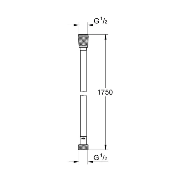 Шланг для душа Grohe Silverflex хром 28388001 (детальная фотография), шланги для душа