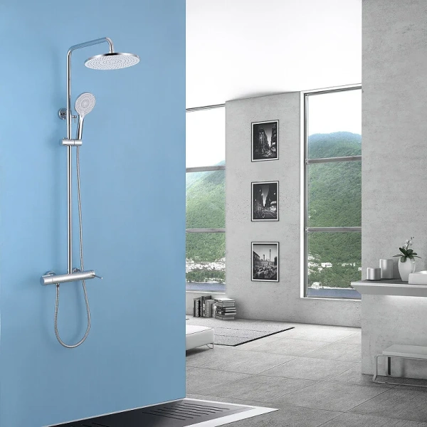 Душевая стойка Abber Emotion хром AF8816 (детальная фотография), хром