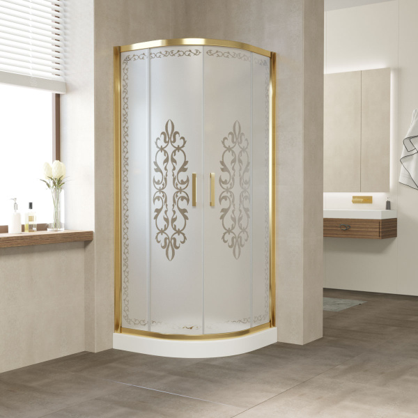 Душевой уголок Vegas-glass ZS 90 (детальная фотография), хром, бронза, золото, белые, черные, другие