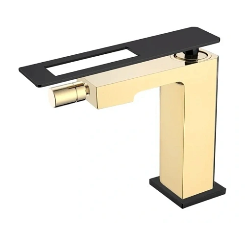 Смеситель для биде Boheme Q золото/черный - фото 3