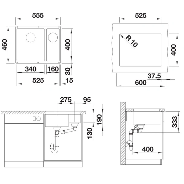 Схема (детальная фотография), встраиваемые, интегрированные