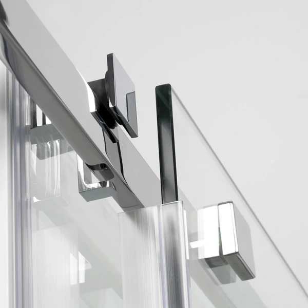 Душевой уголок WasserKRAFT Alme 120х80 см профиль хром 15R06 (детальная фотография), стеклянные, угловые, без поддона