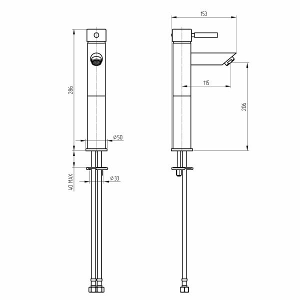 Схема (детальная фотография), для раковины