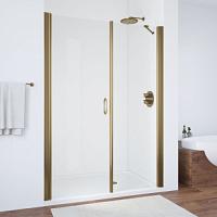 Душевая дверь профиль бронза стекло прозрачное Vegas-glass