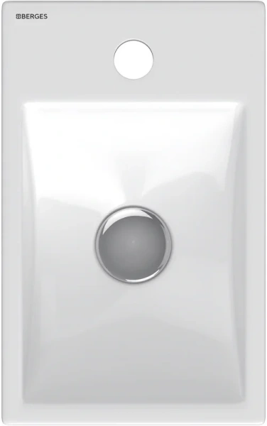 Раковина BERGES Small 37 см смеситель справа 182010 (детальная фотография), белые