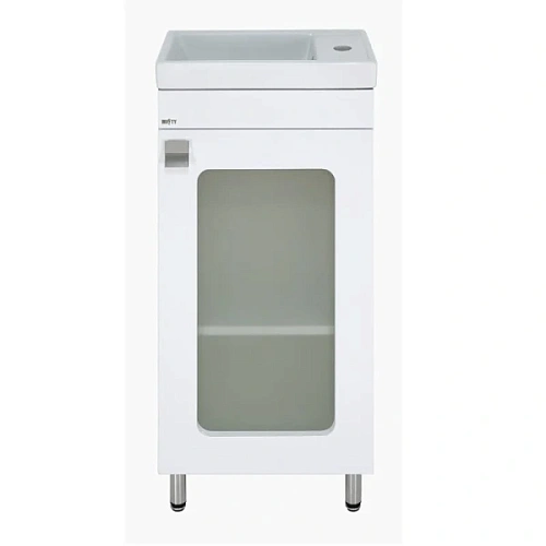 Тумба под раковину напольная Misty Урал 40 см белая - фото 1