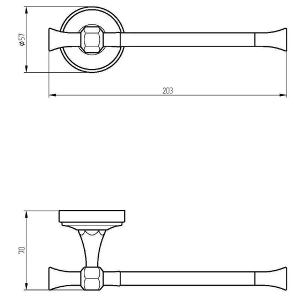 Бумагодержатель Migliore Fortuna золото 27691 (детальная фотография), классические, ретро, декорированные