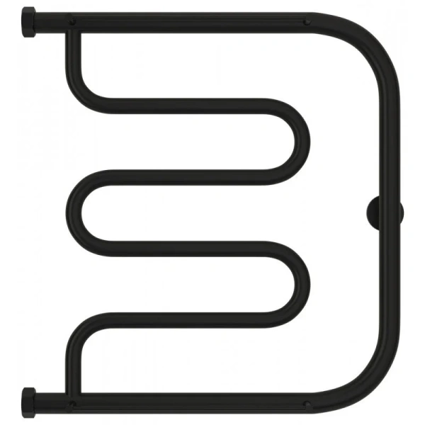 Полотенцесушитель водяной Сунержа Лира+ 50х50 см черный матовый 31-4012-5050 (детальная фотография), черный