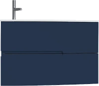 Тумба под раковину подвесная Jacob Delafon Nona 80 см темно-синяя, глянцевая