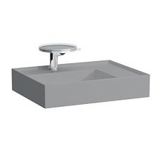 Раковина накладная правая, цвет серый матовый, Laufen Kartell