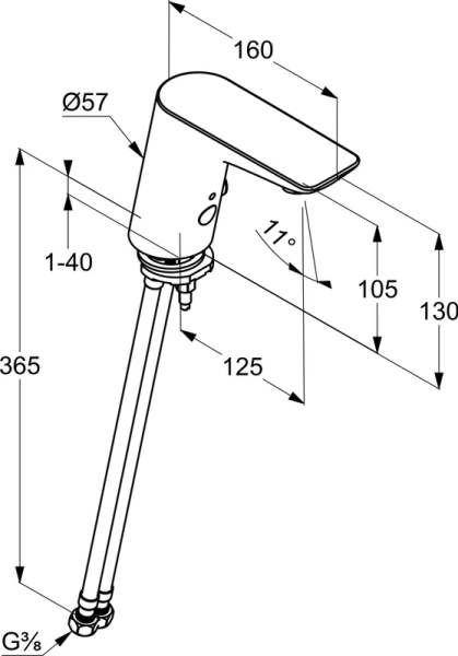 Смеситель для раковины Kludi Balance хром 5220005 (детальная фотография), современные, hi-tech