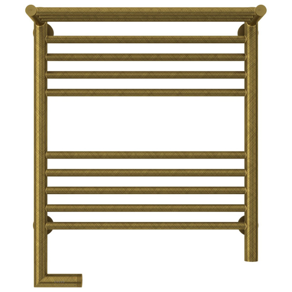 Полотенцесушитель электрический левый, с полкой цвет состаренная бронза Сунержа Богема 2.0 600х500 05-5206-6050 (детальная фотография), по запросу