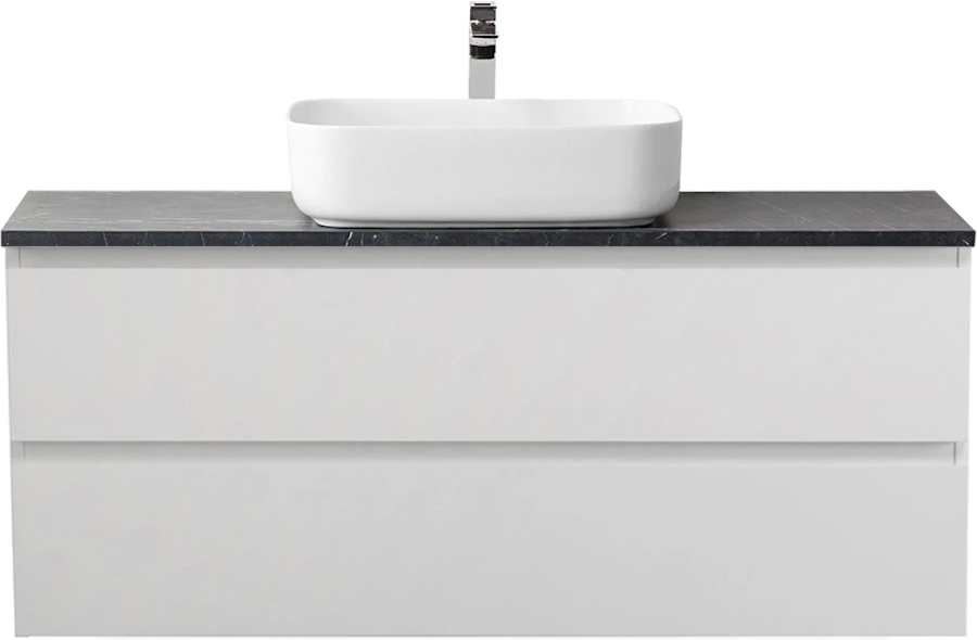 Тумба под раковину подвесная BelBagno Kraft 120 см Bianco Opaco KRAFT-1200-2C-SO-BO (детальная фотография), недорогo, комплект (набор)