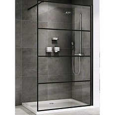 Душевая перегородка Abber Immer Offen 100 см стекло прозрачное
