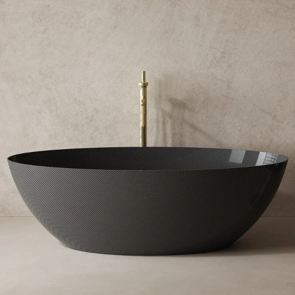 Ванна карбоновая Abber Karbon 180x85 см черная AK9002-1.8 (детальная фотография)