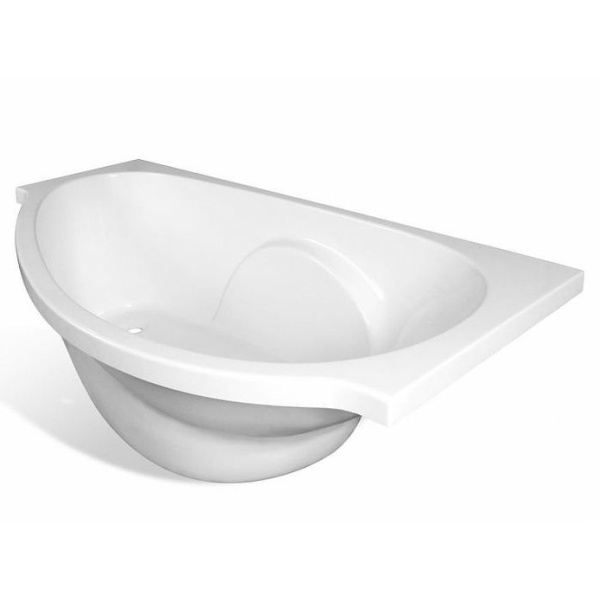 Ванна из литьевого мрамора Эстет Грация 170x94 см белая матовая, правая ФР-00014530 (детальная фотография)