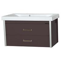 Тумба для раковины, цвет коричневый, Misty Джулия Qvatro