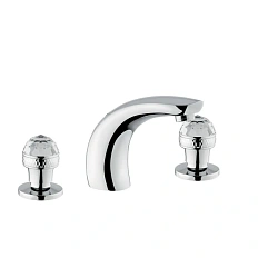 Смеситель для раковины Migliore Axo Swarovski на 3 отверстия