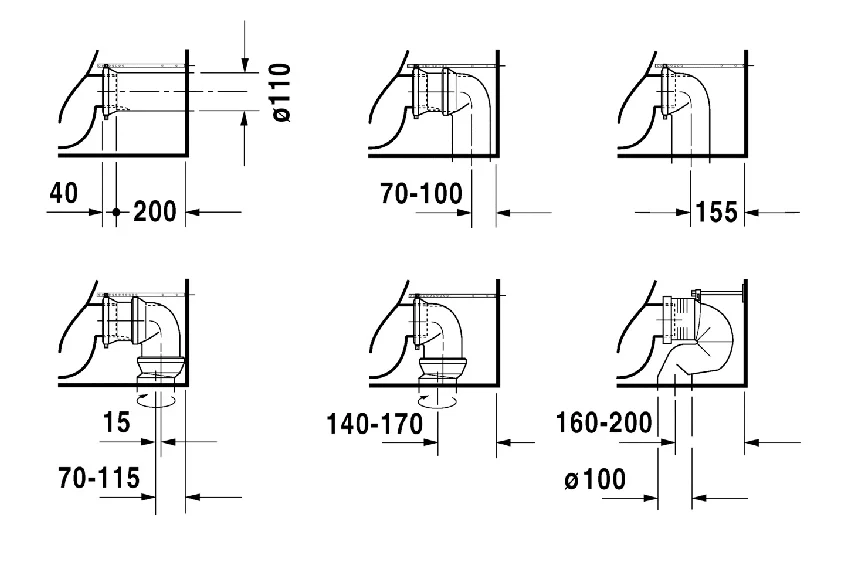 Унитаз под бачок Duravit Happy D.2 2134090000 (детальная фотография), унитаз-компакт