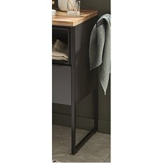 Комплект из 2-х ножек для тумбы под раковину Puris Aspekt черный матовый