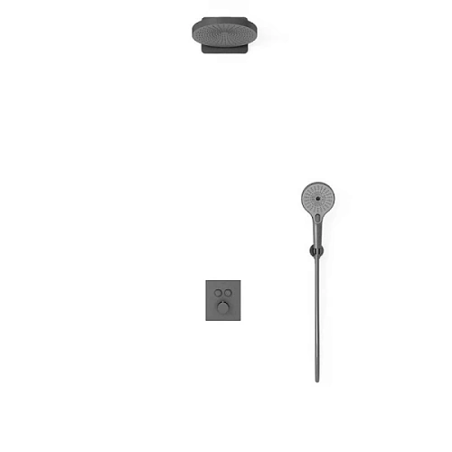 Душевой комплект Vincea Inspire вороненая сталь - фото 3