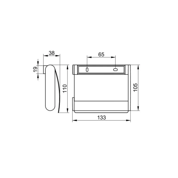 Бумагодержатель, нерж. сталь, Keuco Plan 14960 070000 (детальная фотография), в наличии