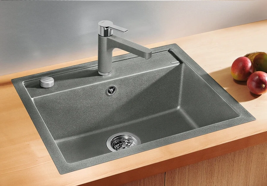 Мойка для кухни, цвет темная скала, Blanco Dalago 6-F 518851 (детальная фотография), 60 см