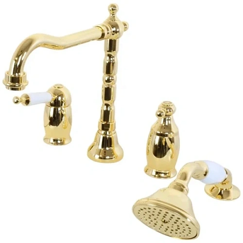 Смеситель для ванны Migliore Oxford золото - фото 7