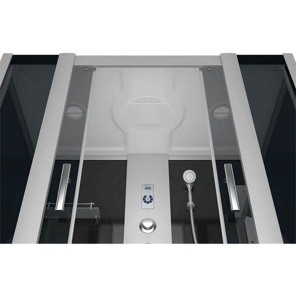 Душевая кабина Erlit Comfort 168x80 см стеклo тонированное ER4517TP-C4-RUS (детальная фотография), с высоким, глубоким поддоном, глубокий поддон