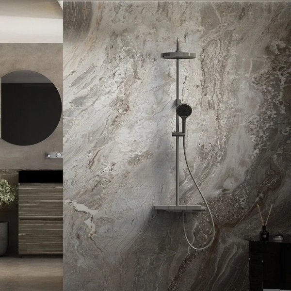 Душевая стойка Vincea Inspire вороненая сталь VSFS-3I12TGM (детальная фотография), другие