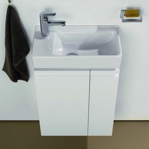 Раковина Laufen Pro S 48 см левая, с 1 отверстием для смесителя 8.1595.5.000.104.1 (детальная фотография), керамические