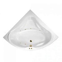 Ванна гидромассажная Excellent Konsul Soft 150 x 150 см, белый/золото, WAEX.KON15.SOFT.GL