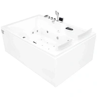 Ванна акрииловая Gemy 182x122 см с гидро и аэромассажем правосторонняя