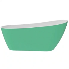 Ванна акриловая Delice Riviera 170х74 см зеленая матовая