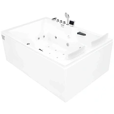 Ванна акрииловая Gemy 182x122 см с гидро и аэромассажем правосторонняя