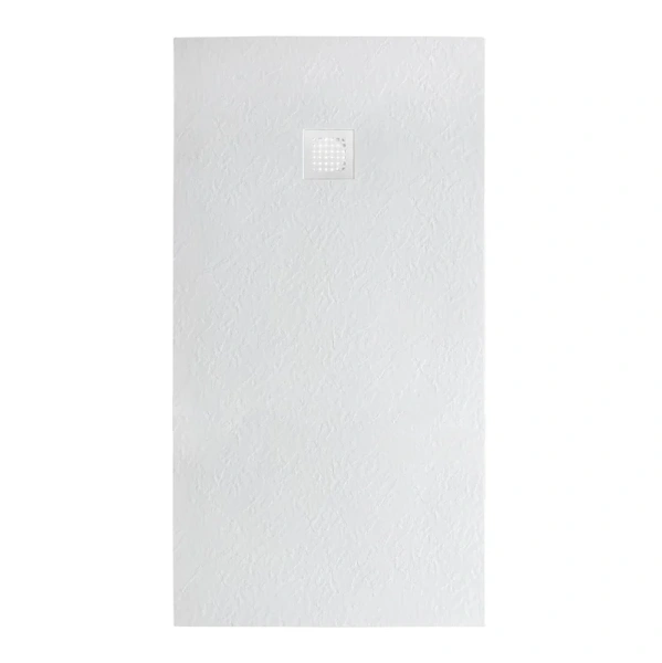Душевой поддон BelBagno Uno 180х80 см накладка белая матовая TRAY-MR-UNO-AH-180/80-35-W-BO (детальная фотография), из искусственного камня
