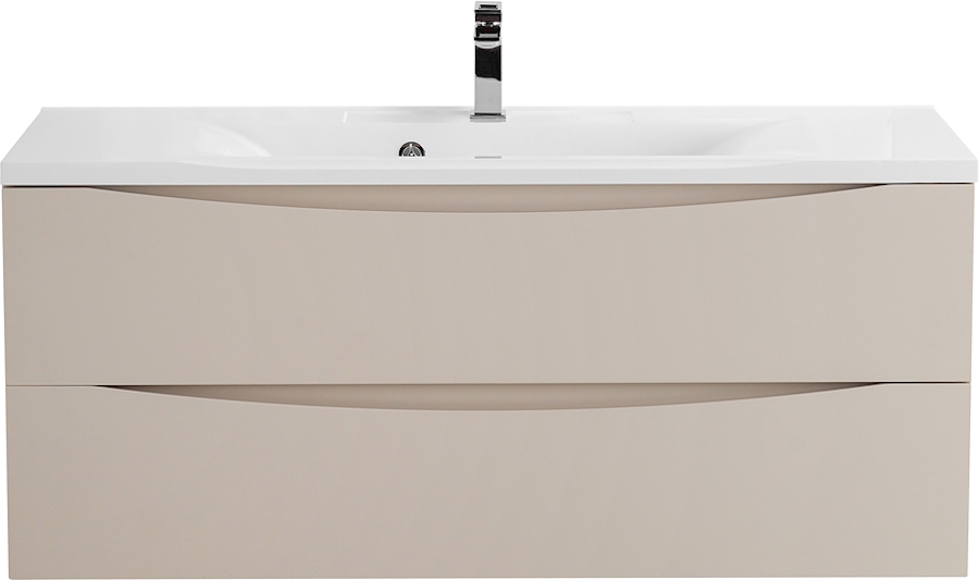 Тумба под раковину подвесная BelBagno Marino 120 см бежевая матовая MARINO-1200-2C-SO-CO-P (детальная фотография), современная, hi-tech
