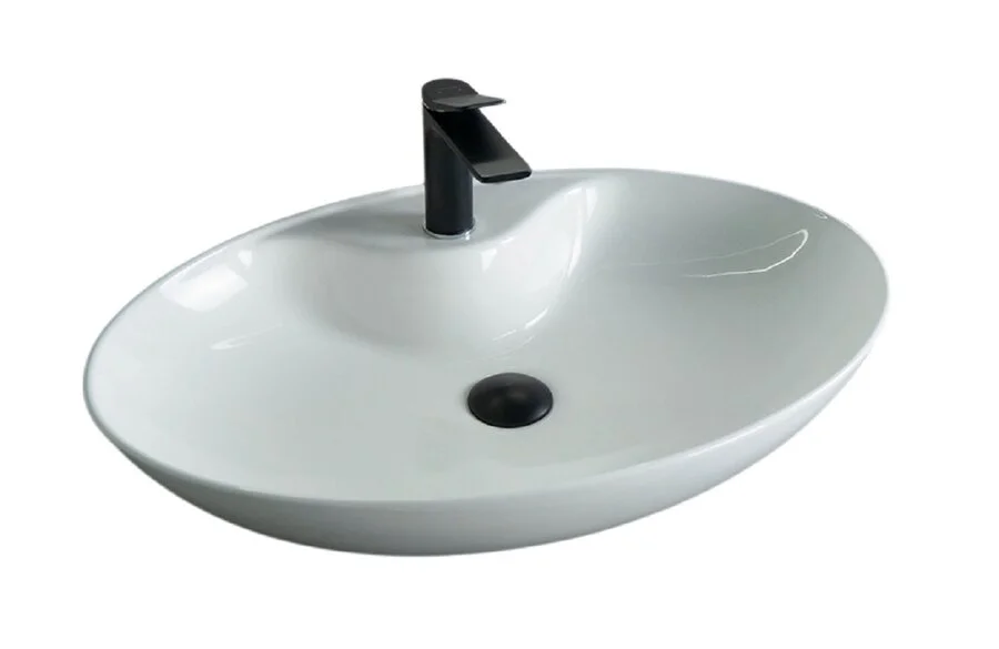 Раковина GID Lago N9438 65 см белая 51151 (детальная фотография)